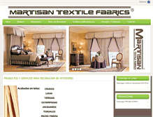 Tablet Screenshot of martisantextil.com